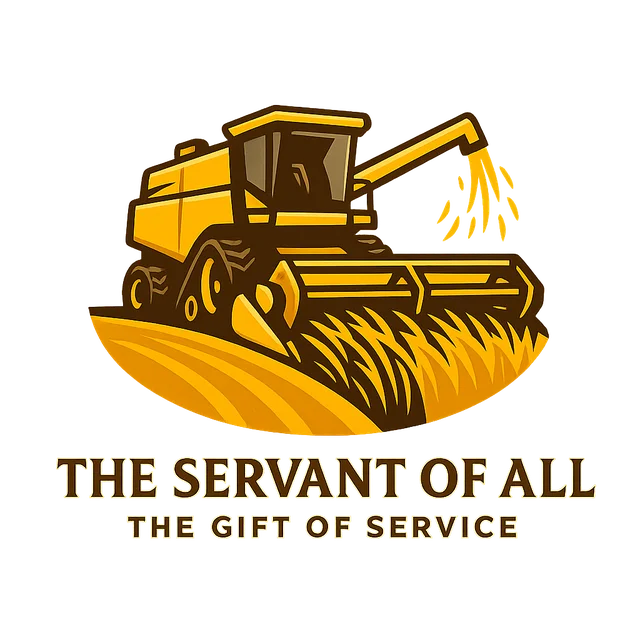 The Servant of All: The Harvester logo